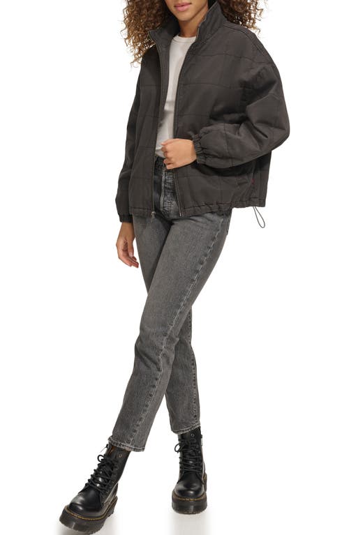 Levi's Women's Box Quilted Cotton Jacket In Charcoal