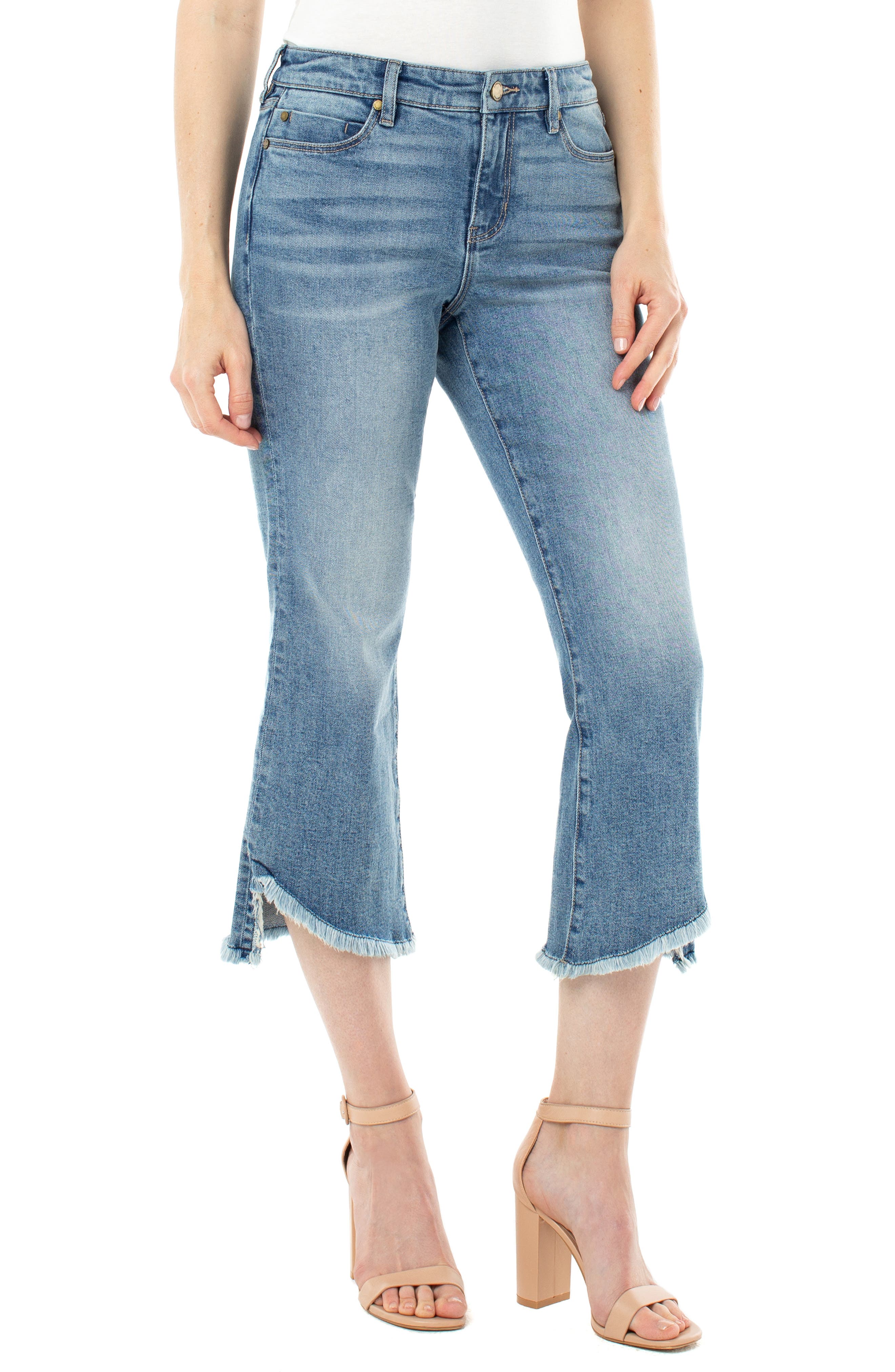 fringe flare jeans