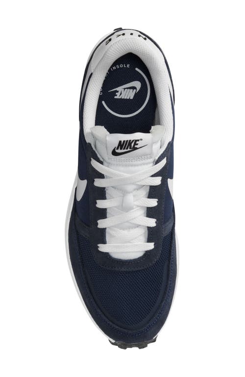 Nike Men's Waffle Nav Shoes In Midnight Navy/white/obsidian