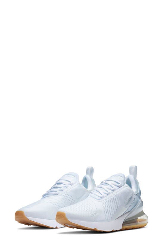 Nike Air Max 270 Sneaker In White White Gum Leather Modesens
