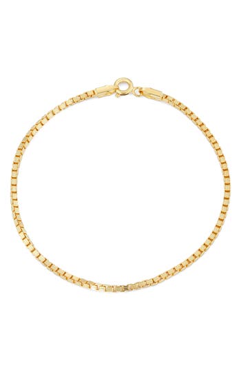 Fzn Box Chain Bracelet In Yellow