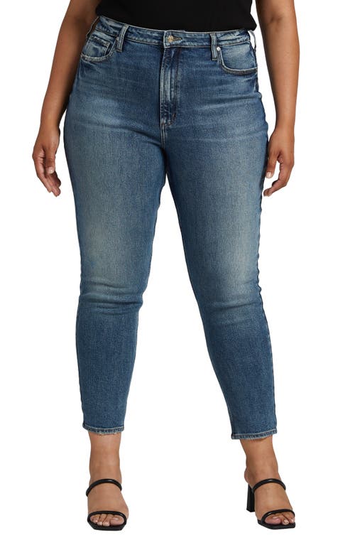 Silver Jeans Co. Super High Waist Ankle Tapered Mom Indigo at Nordstrom, 27