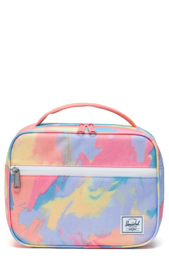 Shop Herschel Supply Co Kids' Pop Quiz Recycled Polyester Lunchbox In Washed Chalk