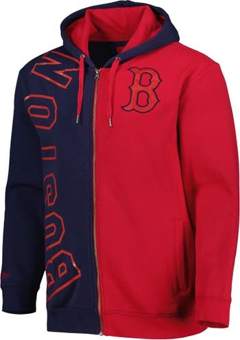 mitchell and ness red sox jacket
