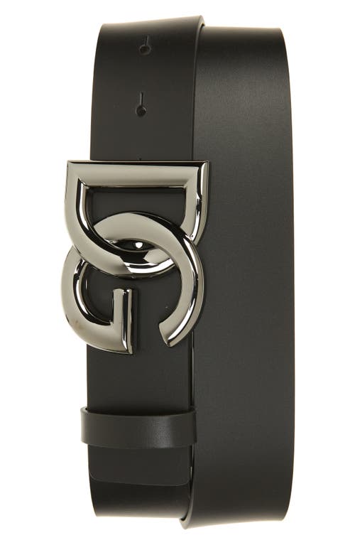 Dolce & Gabbana DG Logo Buckle Leather Belt at Nordstrom, Eu