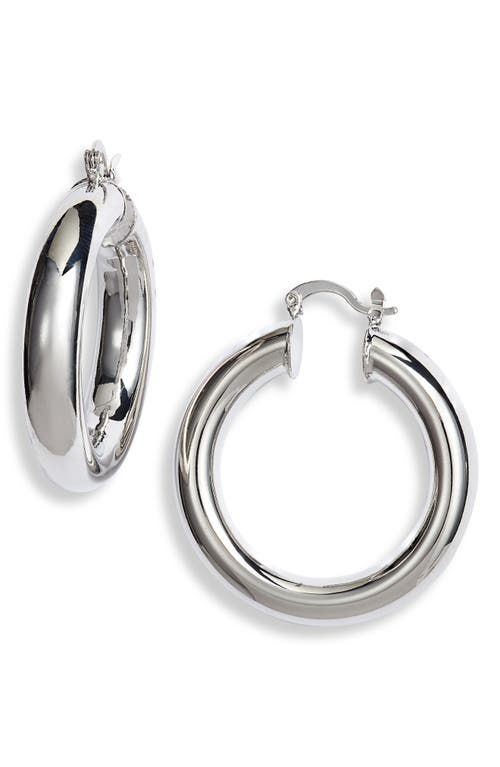 SHYMI Yve Medium Hoop Earrings in Silver at Nordstrom