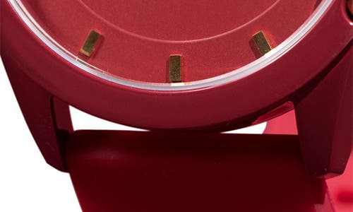 Spgbk Watches Byrd Silicone Strap Watch, 44mm In Cranberry