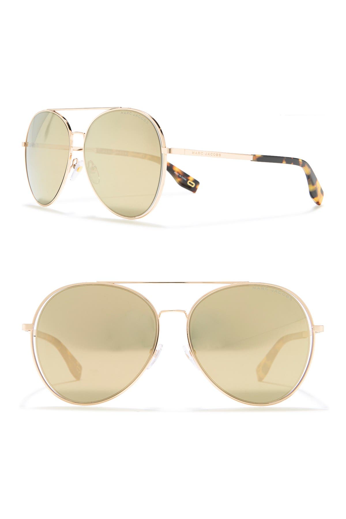 marc jacobs 60mm aviator sunglasses