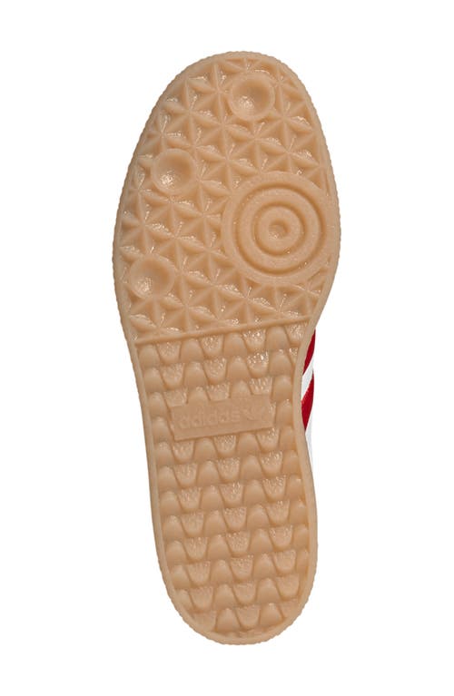 Shop Adidas Originals Adidas Sambae Sneaker In White/scarlet/white