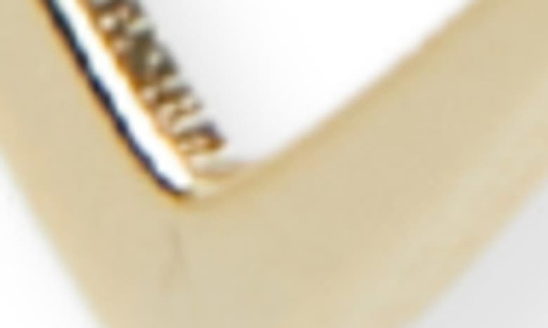 Shop Argento Vivo Sterling Silver Knife Edge Hoop Earrings In Gold