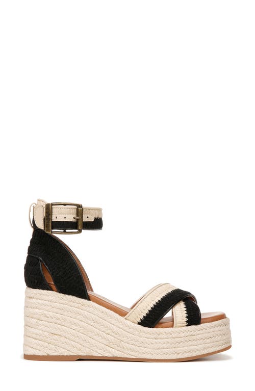 Shop Zodiac Naomi Wedge Espadrille Sandal In Natural/black