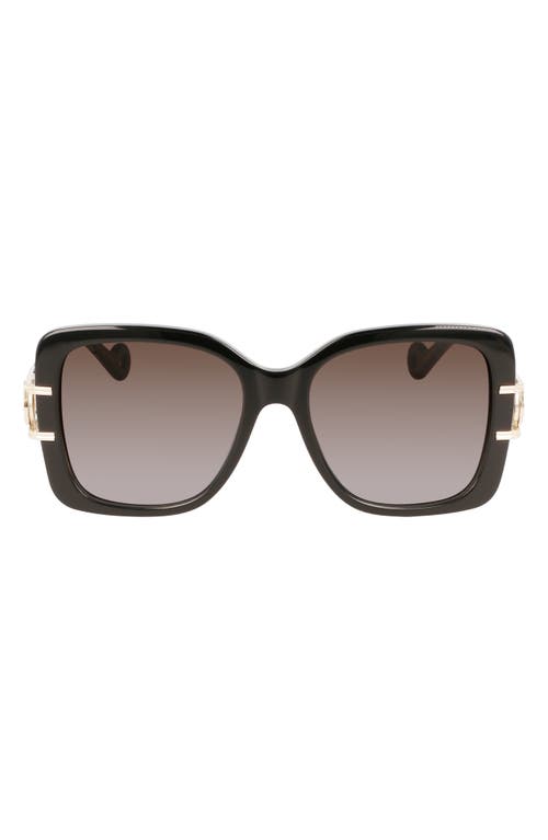 Lanvin Mother & Child 53mm Square Sunglasses in Black at Nordstrom
