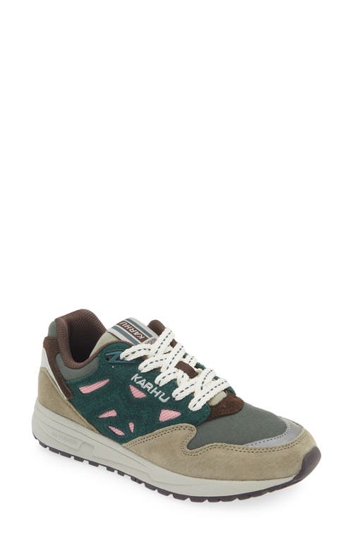 Karhu Gender Inclusive Legacy 96 Sneaker In Abbey Stone/rain Forest