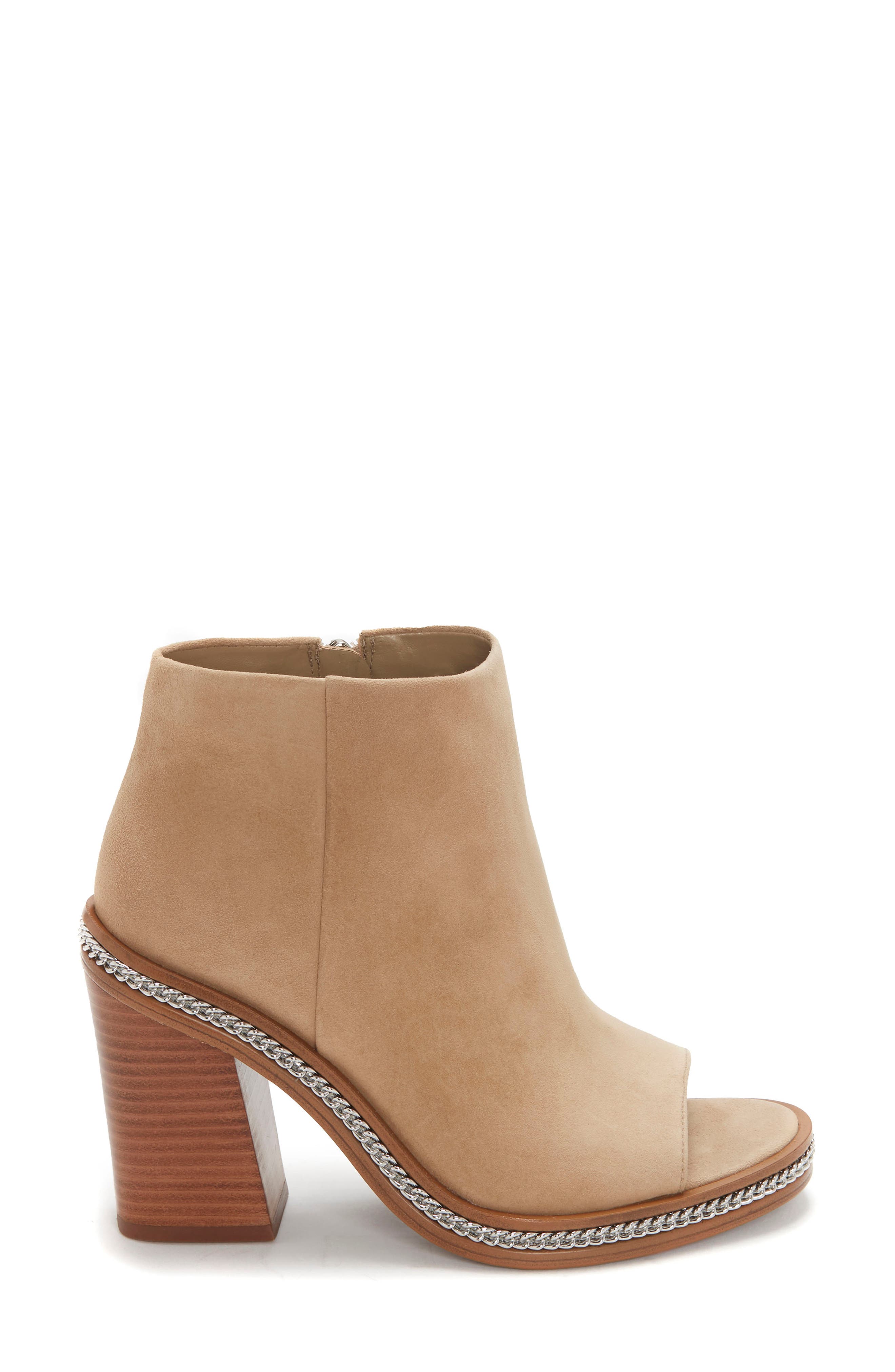 open toe booties 2 inch heel