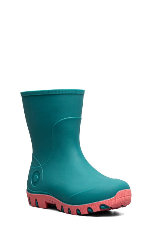 Bogs Kids' Essential Mid Waterproof Rain Boot In Turquoise