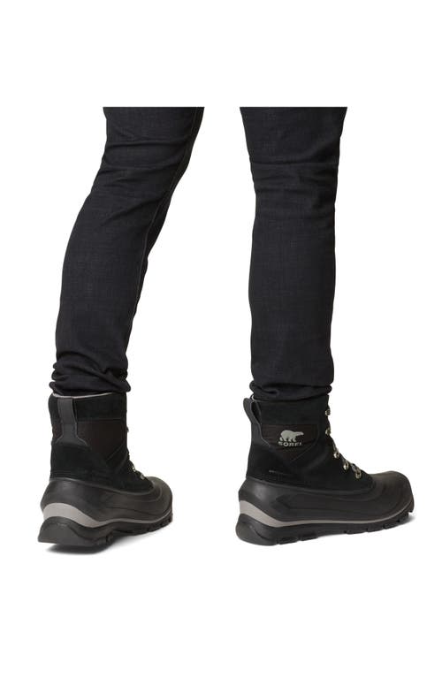 Shop Sorel Buxton Waterproof Snow Boot In Black/quarry