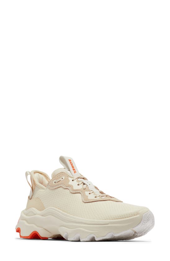 Sorel Breakthru City Lace Sneakers In Bleached Ceramic/optimized Orange In Bleached Ceramic/ Orange