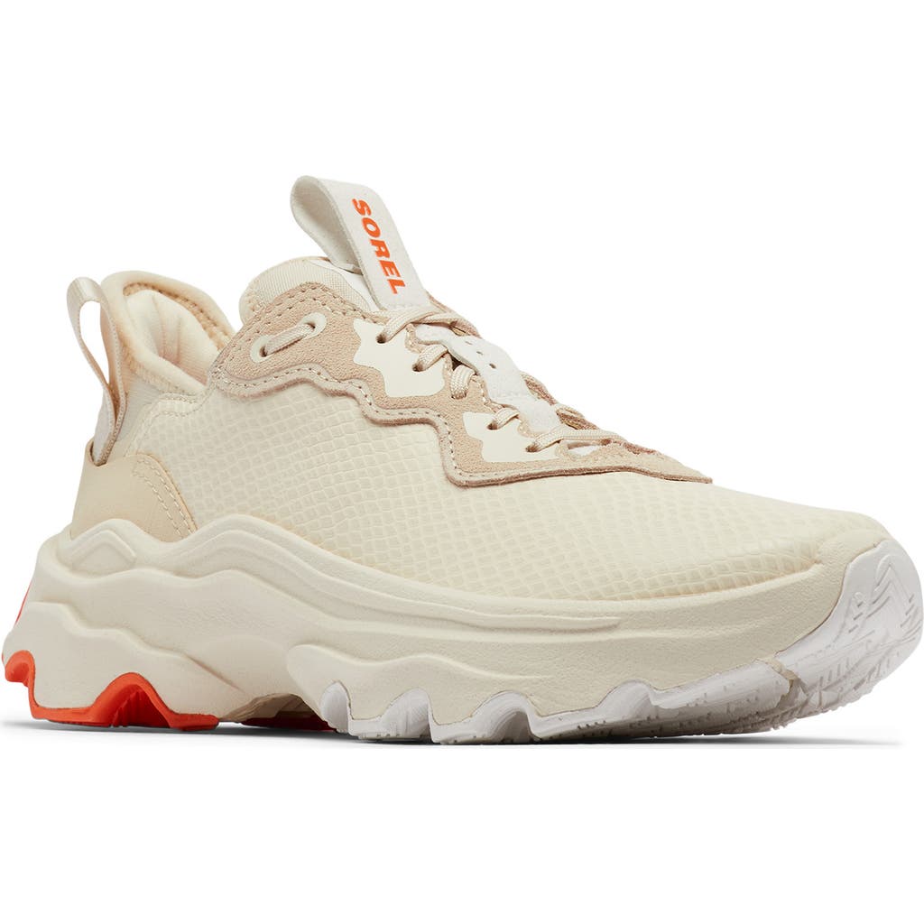 Sorel Breakthru City Lace Sneakers In Bleached Ceramic/optimized Orange In Bleached Ceramic/orange