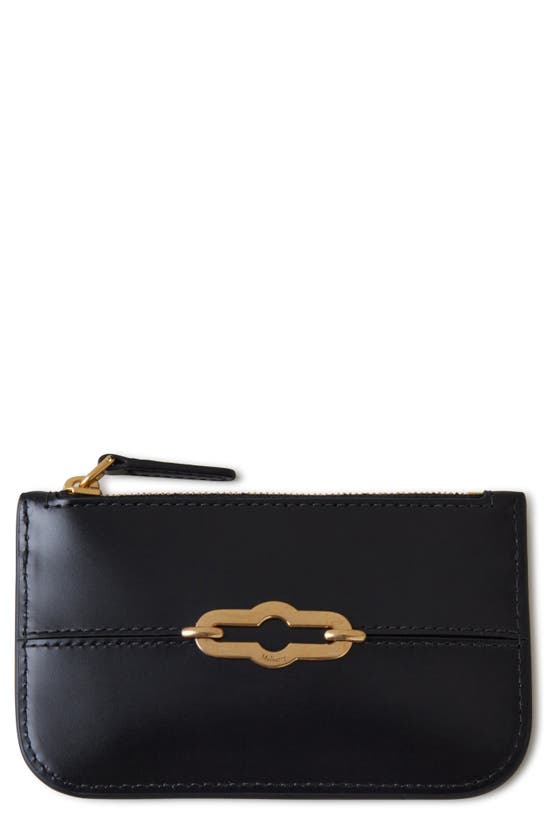 Shop Mulberry Pimlico Leather Zip Pouch In Black
