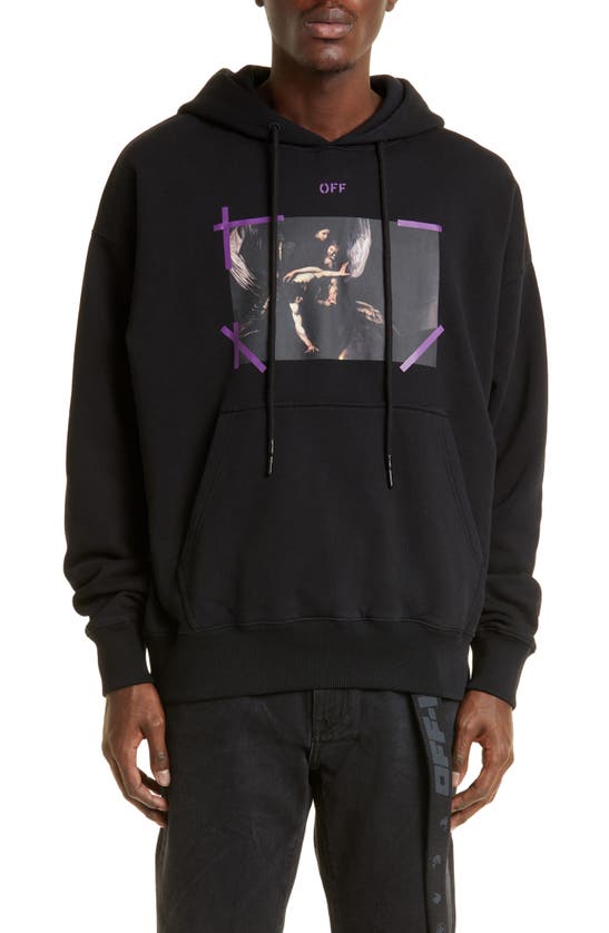 Off-white Caravaggio Mercy Graphic Hoodie In Black | ModeSens