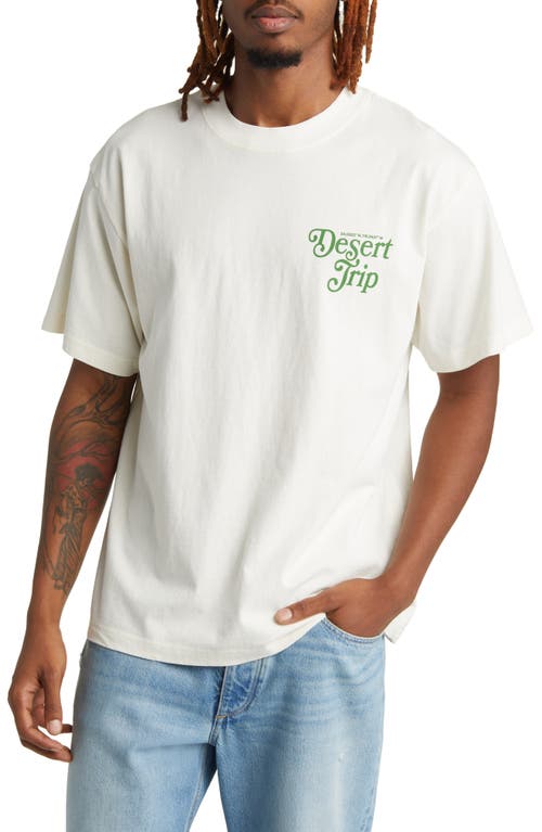 PSG Desert Trip Cotton Graphic T-Shirt in Off White