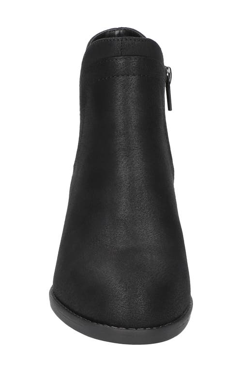 Bella Vita Trust Womens Block Heel Faux Leather Ankle Boots In Black