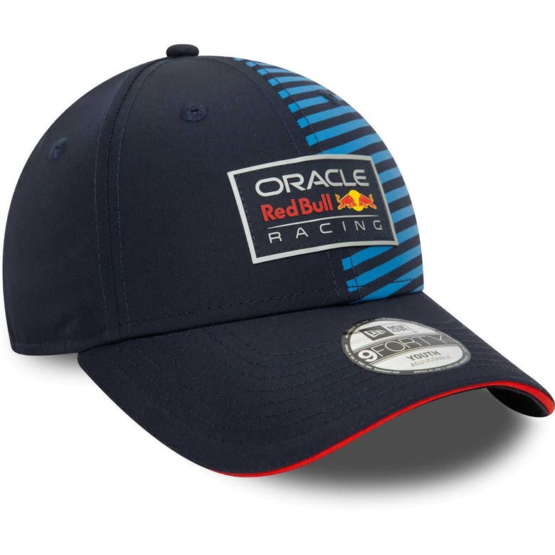 Shop New Era Youth   Navy Red Bull Racing Team 9forty Adjustable Hat