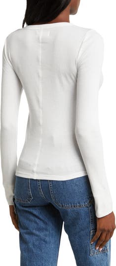 Lucky Brand Womens Long Sleeve Ribbed Snap Henley : : Clothing,  Shoes & Accessories