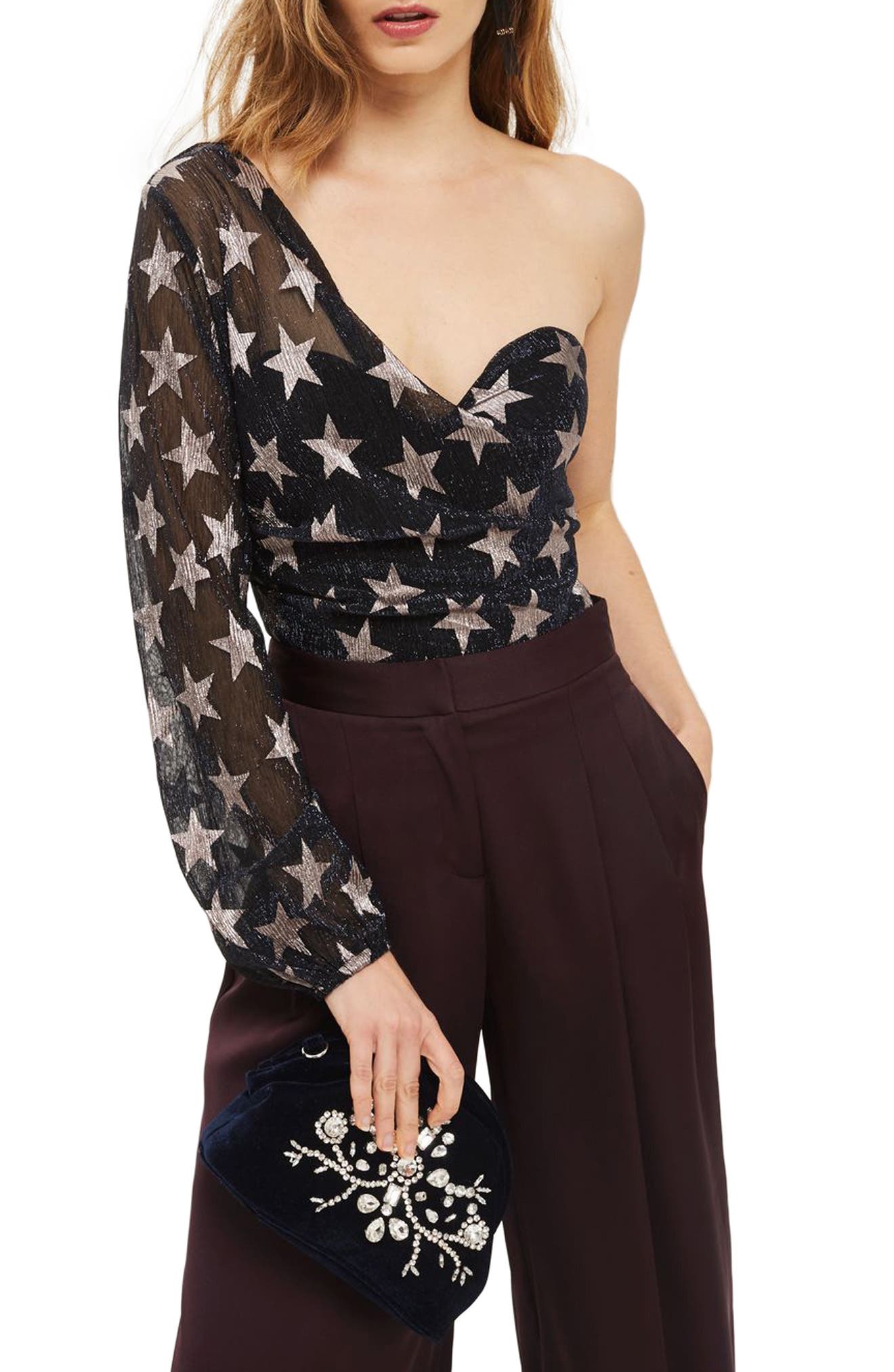 topshop one shoulder bodysuit