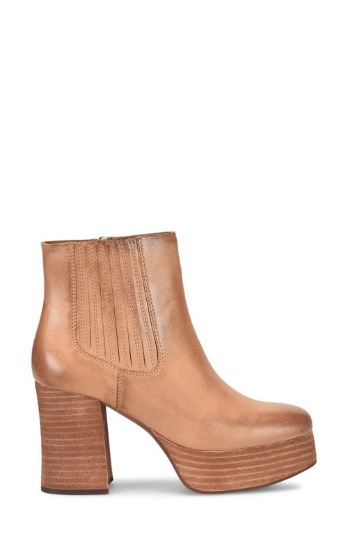 Kork-ease ® Platform Bootie In Brown Fullgrain