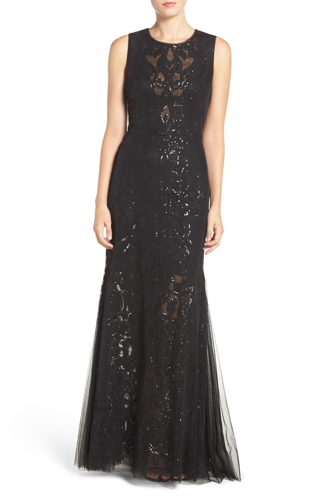 vera wang sequin dress