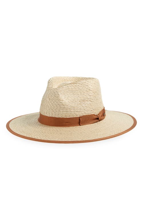 Brixton Jo Straw Rancher Hat In Natural/tan