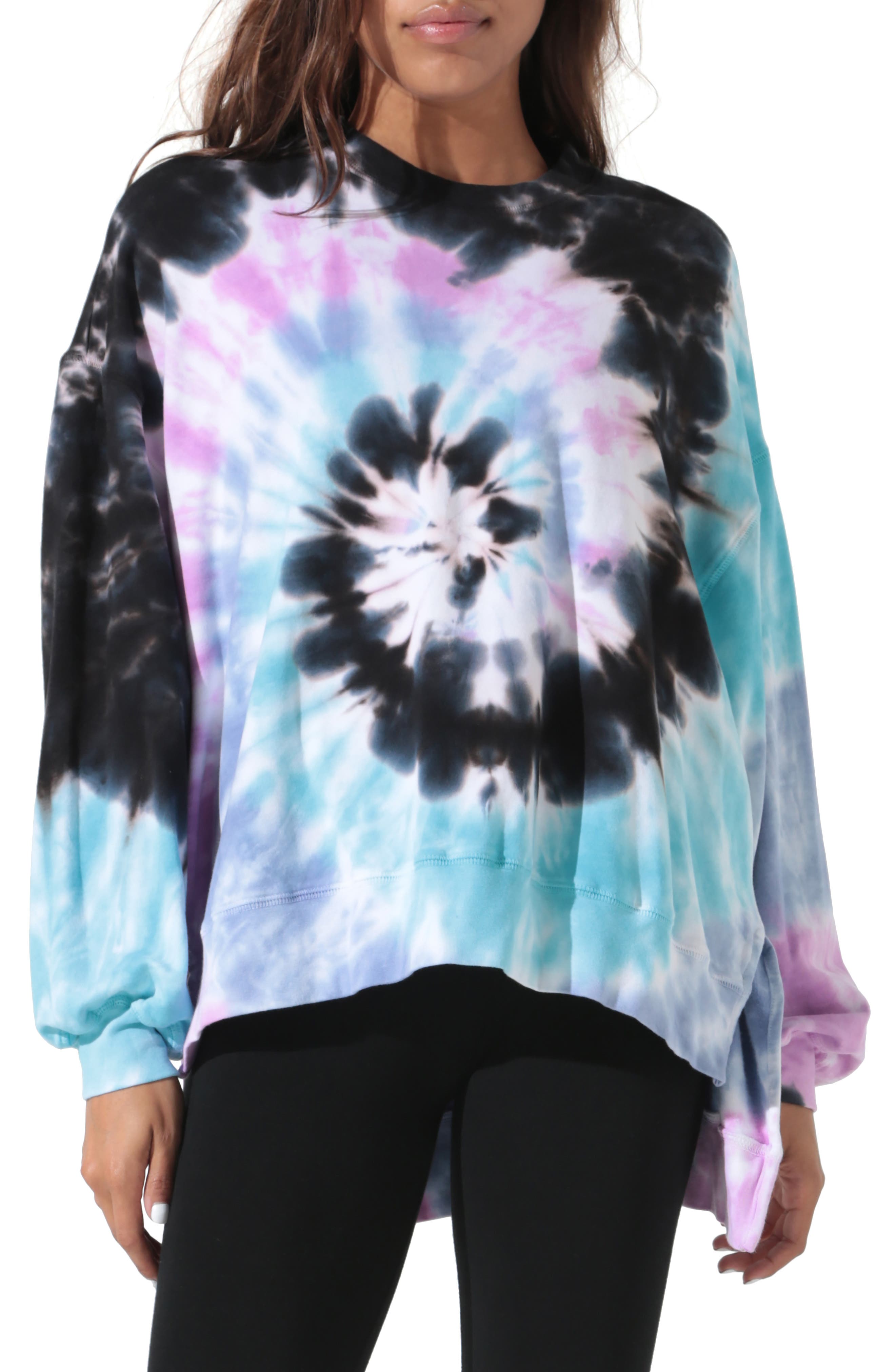 electric and rose neil tie dye sweatshirt