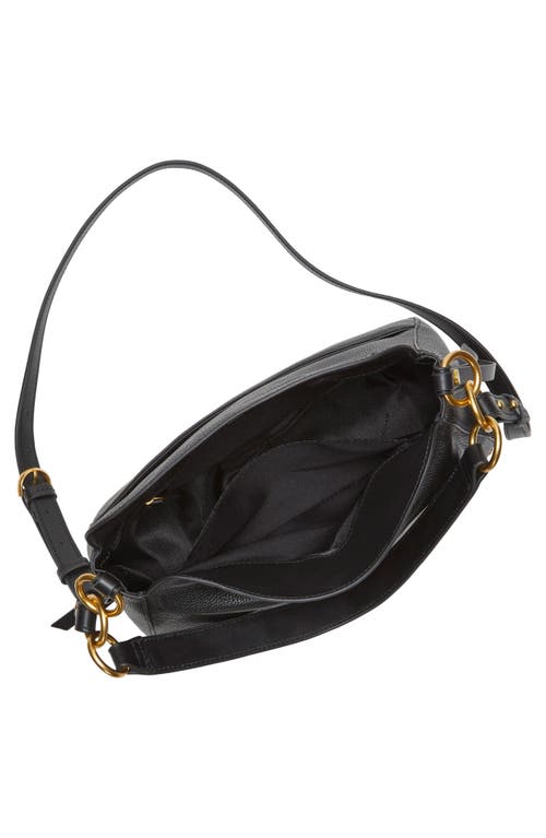 Vince Camuto Noemy Leather Shoulder Bag In Black