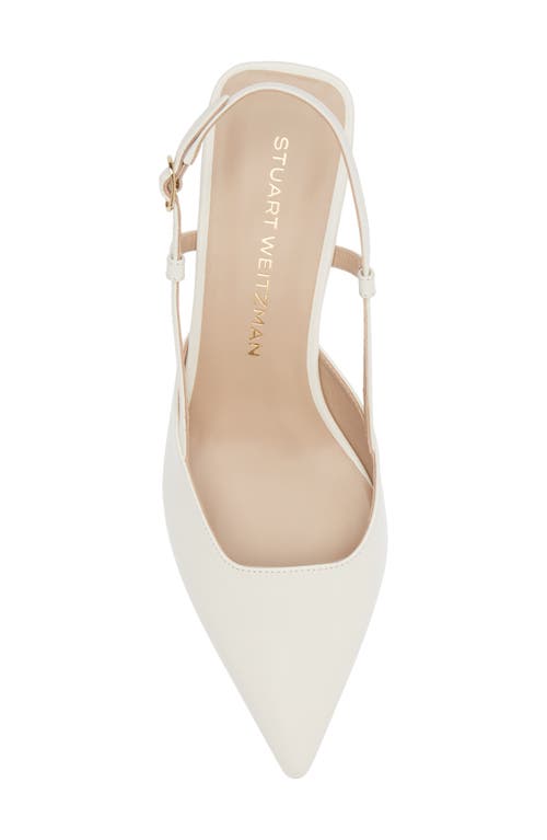 Shop Stuart Weitzman Vinnie 50 Slingback Pump In Cream