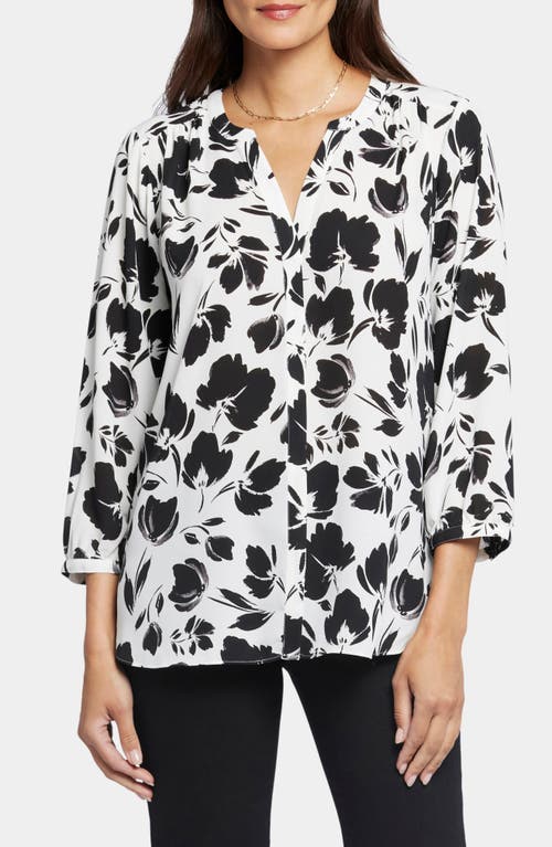 Nydj Pintuck Blouse In Campanil
