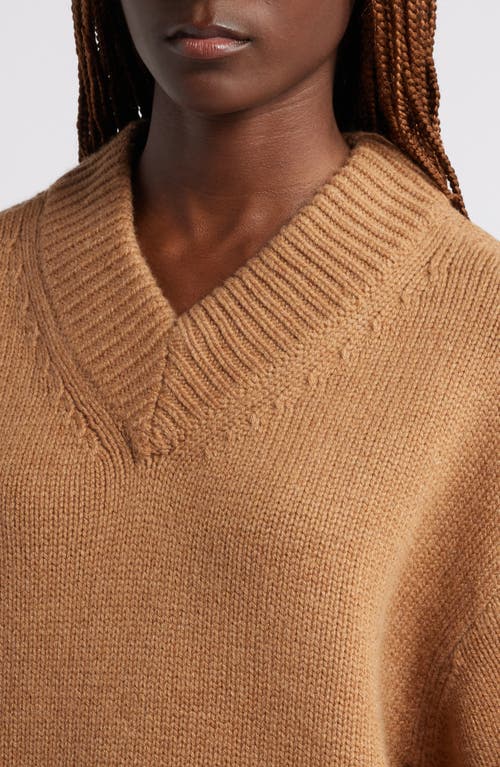 Shop Rag & Bone Danica Wool & Cashmere V-neck Sweater In Camel