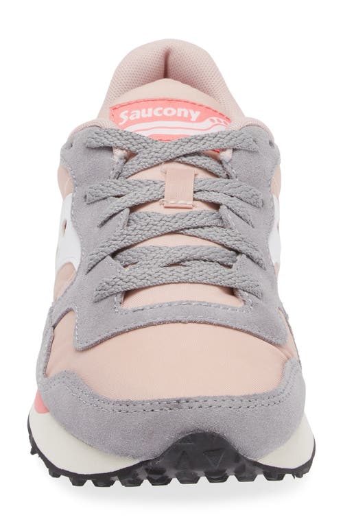 Shop Saucony Dxn Trainer In Grey/pink