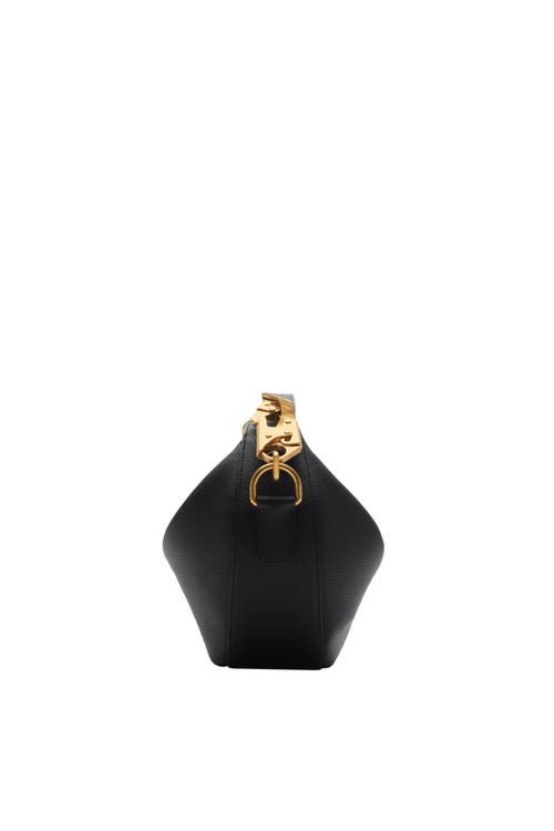 Burberry Mini Knight Arc Shoulder Handbag In Black