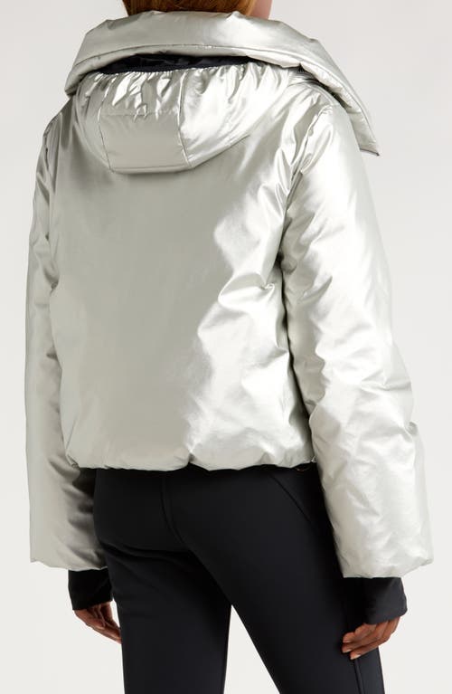 Shop Goldbergh Soleil Down Ski Jacket In Silver