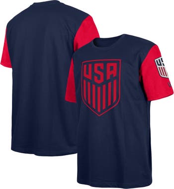 Men's 5th & Ocean by New Era Navy USMNT Athleisure Heavy Jersey T-Shirt