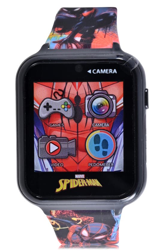 Accutime Kids' Spider-man Itimes Smartwatch In Black
