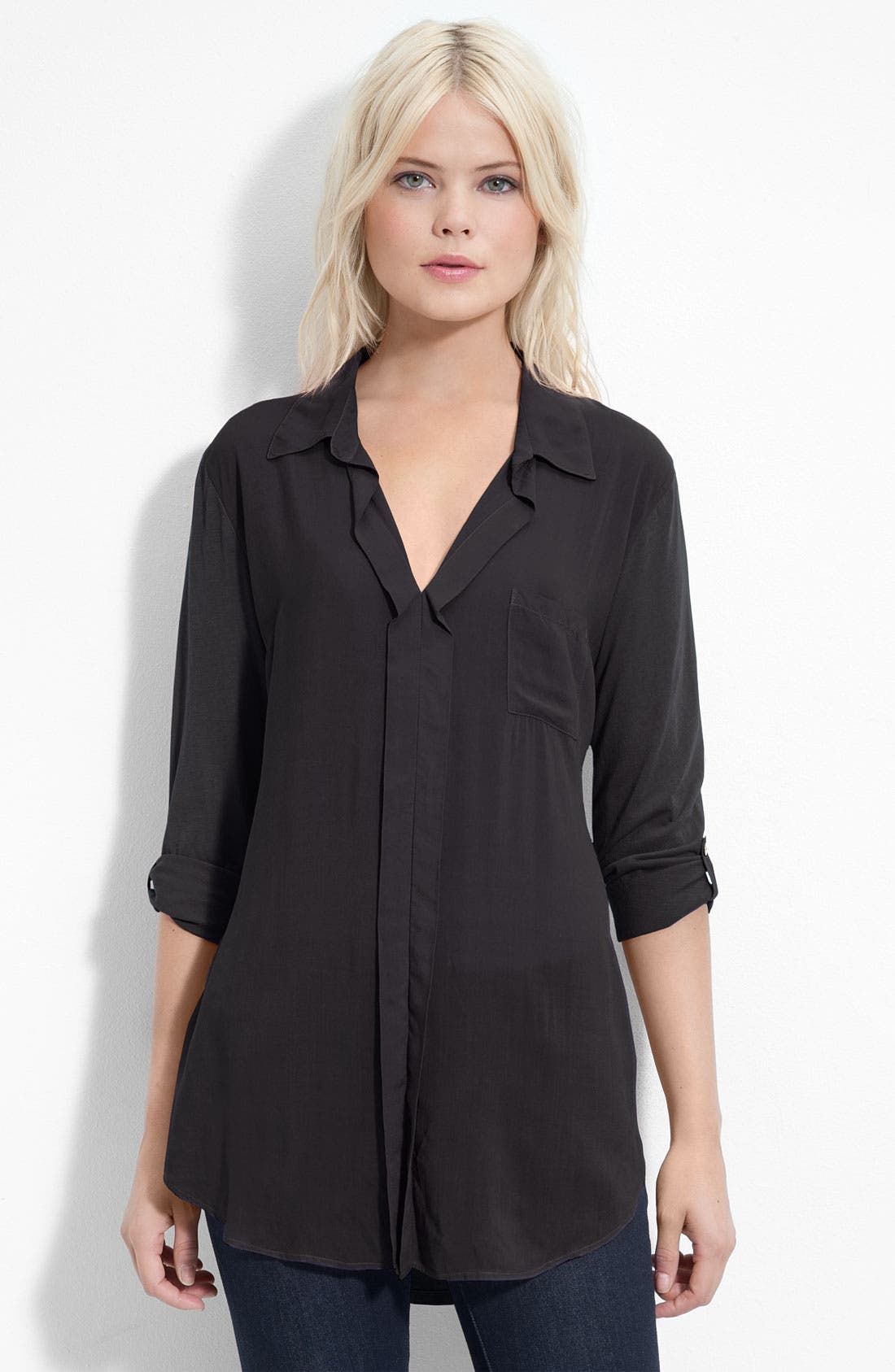 Splendid Mixed Media Shirt Nordstrom