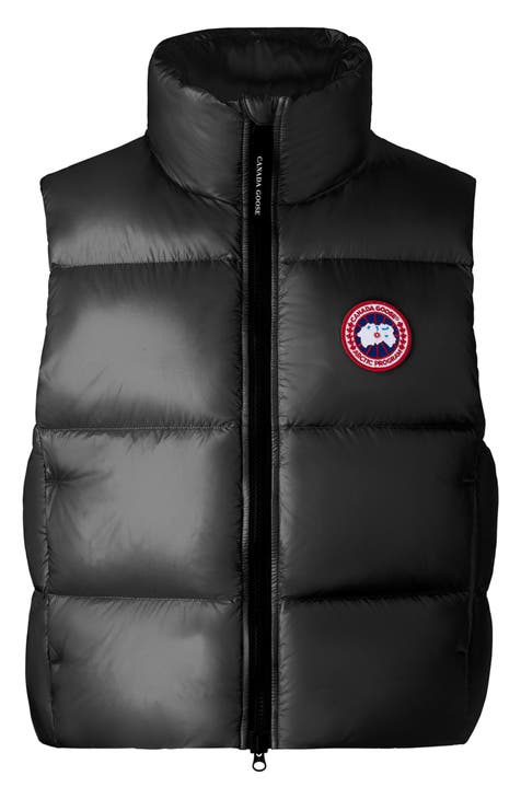 Canada goose puffer vest and long sleeve tee from Nordstrom