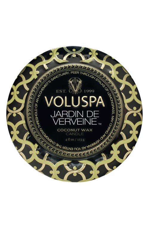 Voluspa Jardin de Verveine Mini Tin Candle in Black Tones at Nordstrom, Size One Size Oz