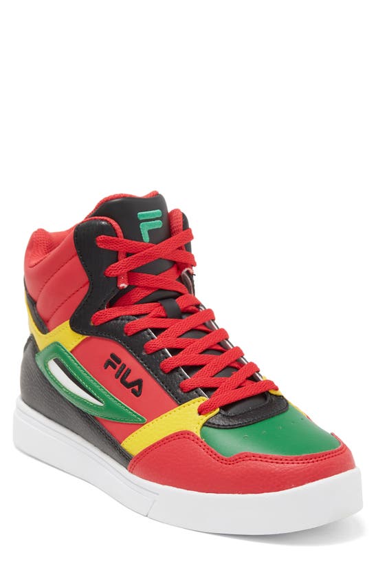 Fila Everge Sneaker In Fire Red Black green Yellow ModeSens