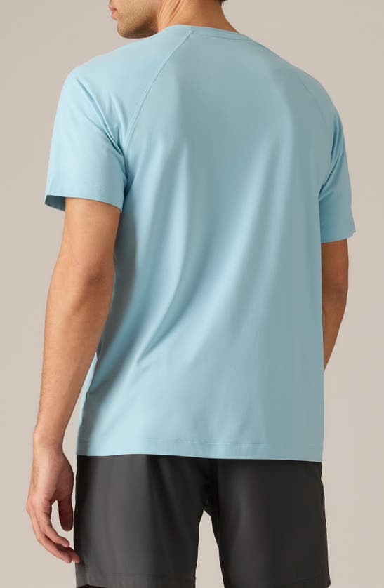 Shop Rhone Reign Performance T-shirt In Aquamarine