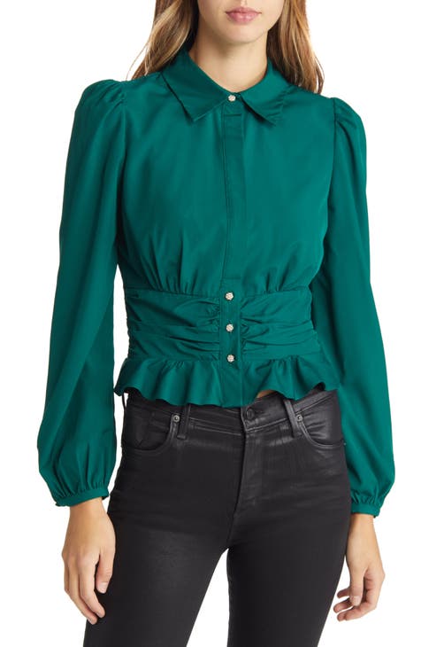 Women's Green Button Up Tops | Nordstrom