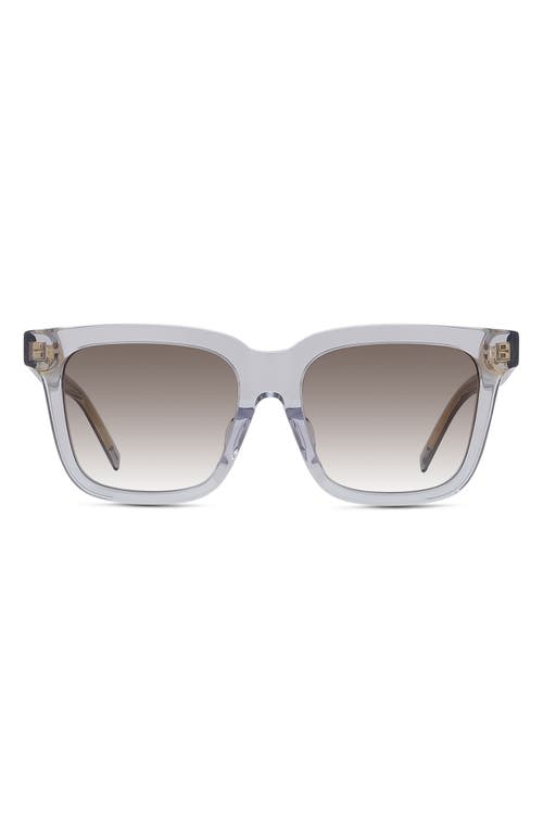 Shop Givenchy Gv Day Gradient Square Sunglasses In Grey/gradient Brown