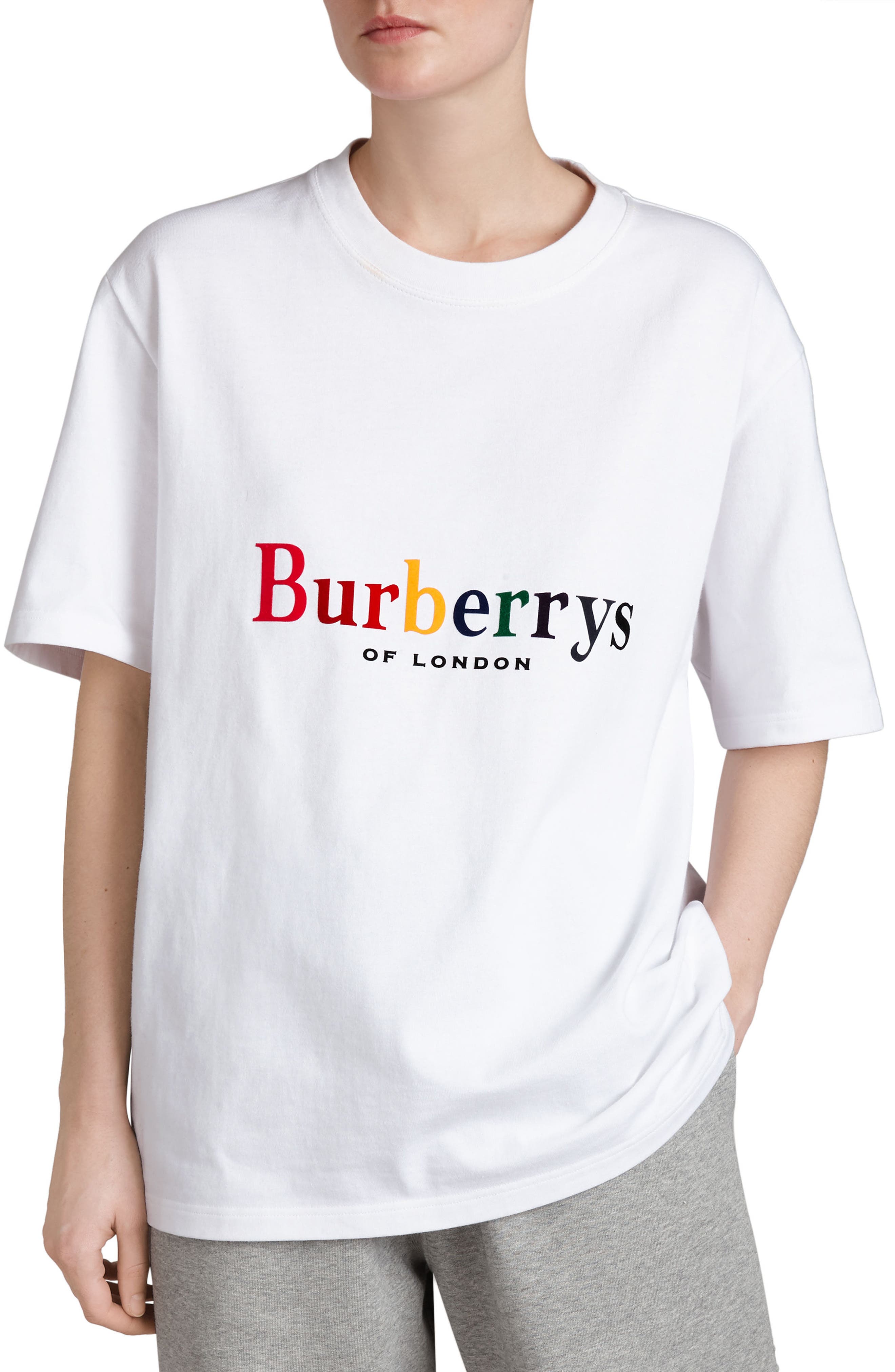 Burberry Rainbow Logo Tee | Nordstrom